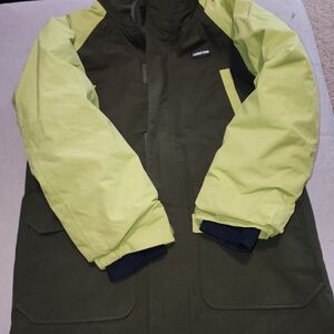Lands' End Green and Yellow Jacket